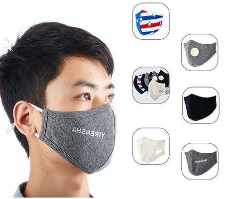 Masker Ion Tembaga Hitam Reusable Dicuci PM2.5 Masker Wajah Katun Dewasa