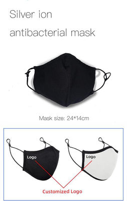 SGS Black Copper Face Mask Masker Debu Dapat Dicuci Dapat Digunakan Kembali Pengait telinga elastis