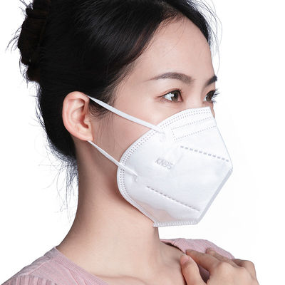 OEM ODM Disposable KN95 Mask Debu Anti Polusi Dicetak Muiti Ply Dengan Earloop Telinga