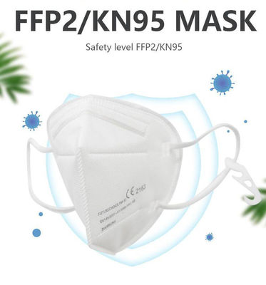 OEM ODM Disposable KN95 Mask Debu Anti Polusi Dicetak Muiti Ply Dengan Earloop Telinga