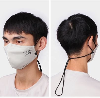 Masker Kapas Ion Tembaga yang Dapat Dicuci OEM 24 * 14cm Untuk Wanita Pria Pengait telinga elastis