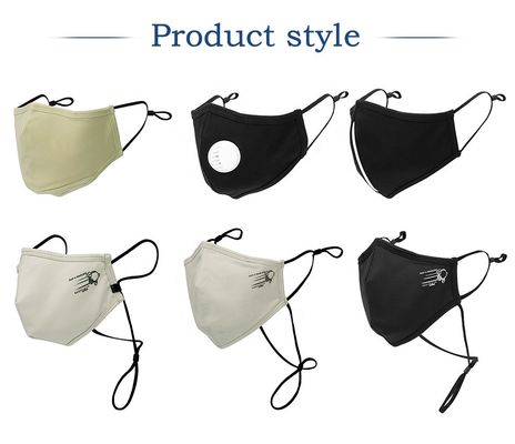 Fashion Washable Copper Ion Mask SGS bersertifikat Pengait telinga elastis Warna putih