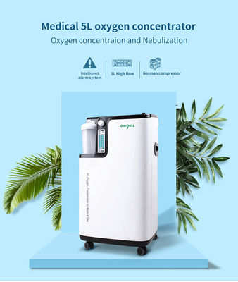 Owgels Plastic White 350va 5l Medical Oxygen Concentrator Dengan Alarm Cerdas
