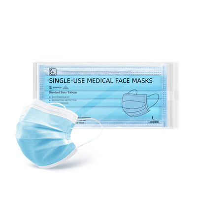 99% BFE Masker Medis Sekali Pakai Tidak Berbau 3 Ply Masker Wajah Perawatan Pribadi Ramah Lingkungan